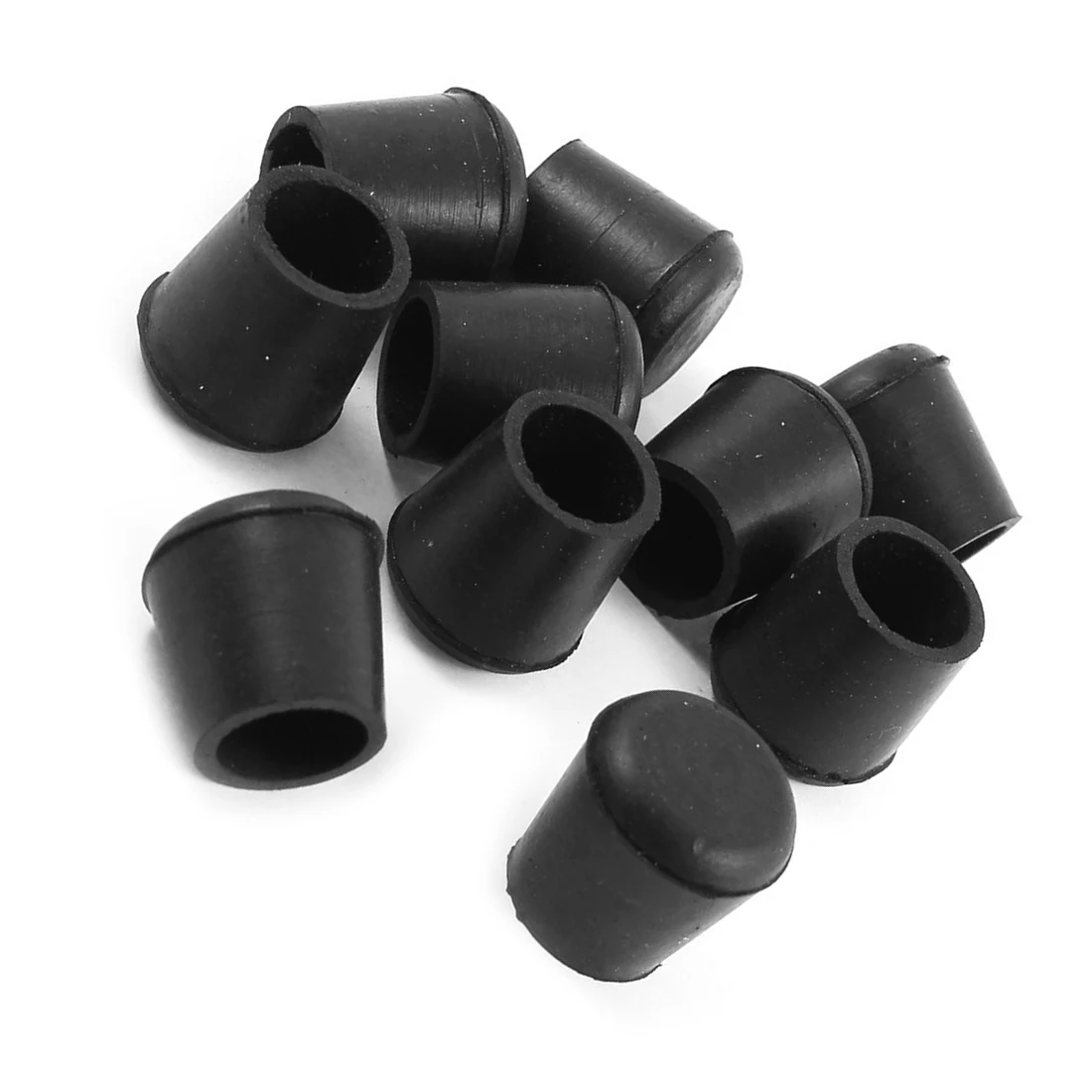 Hot Sale 10 Pcs Rubber Cone Shape Desk Feet Protector Chair Leg Tip Pad Black