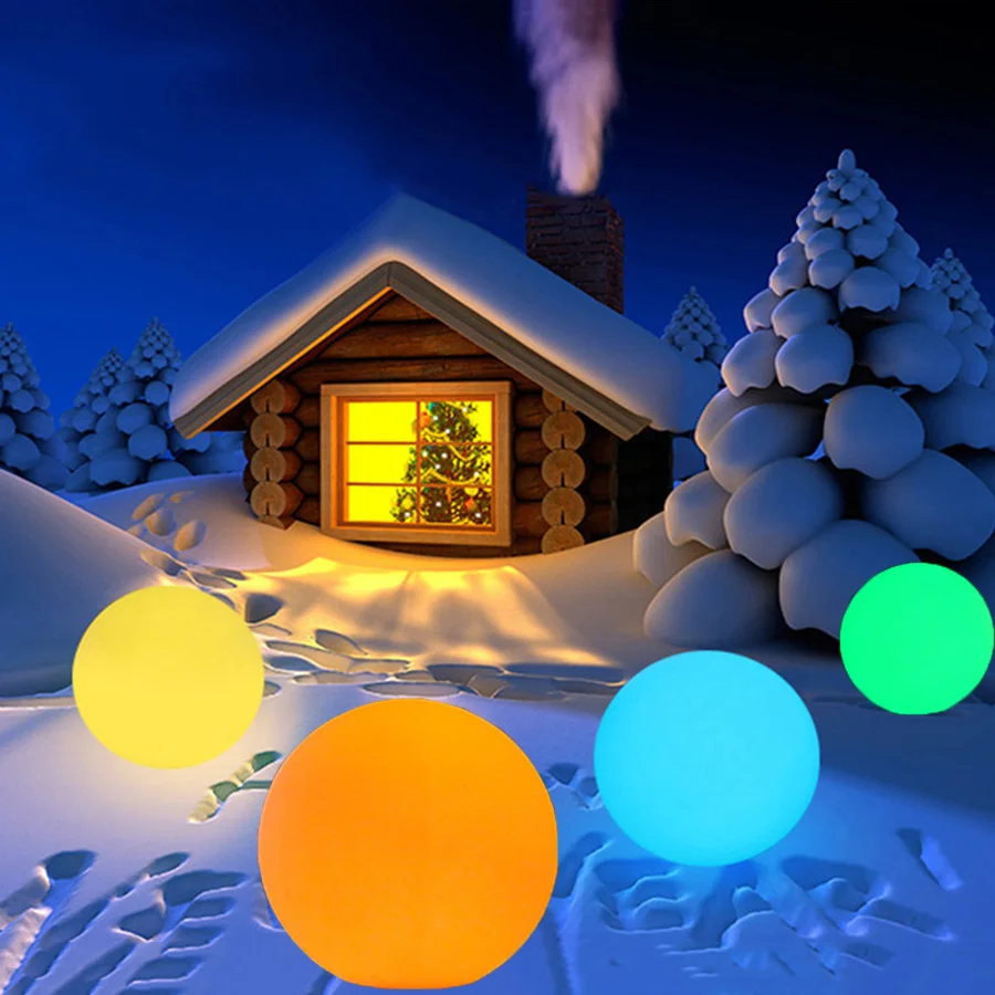 Christmas Outdoor LED Garden Ball Lights Remote Control Floor Lawn Lamp Swimming Pool Wedding Party Holiday Home Decoration