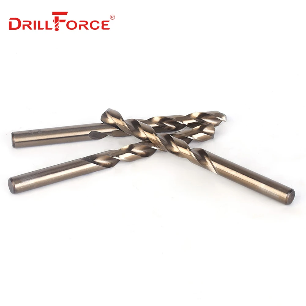 Imagem -04 - Drillforce Tools-m42 Cobalto Broca Sethss-co Drill Grupo 0.510 mm para Perfuração em Aço Endurecido Ferro Fundido e Aço Inoxidável