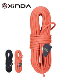 XINDA 14mm Rock Climbing Rope Static Rope 38kN High Strength Safety Rope For Working at Height Climb Camping Equipment