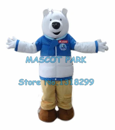 

polar bear mascot costume storng bear custom adult size cartoon character cosply carnival costume 3315