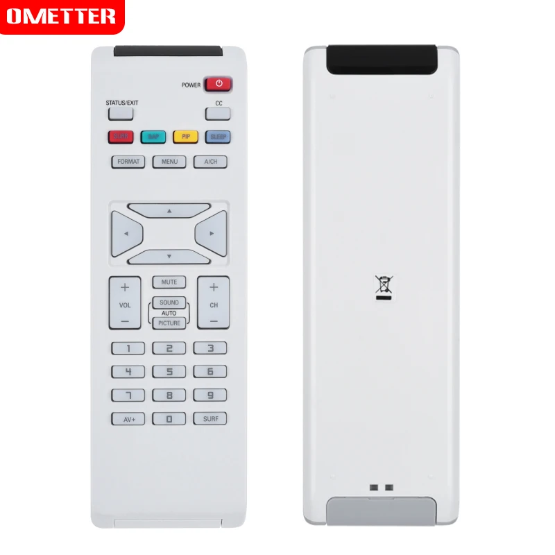 1 Pc ABS New Remote Control Replace For Philips TV/DVD/AUX RM-631 RC1683701/ 01 RC1683702-01 Black & Silver