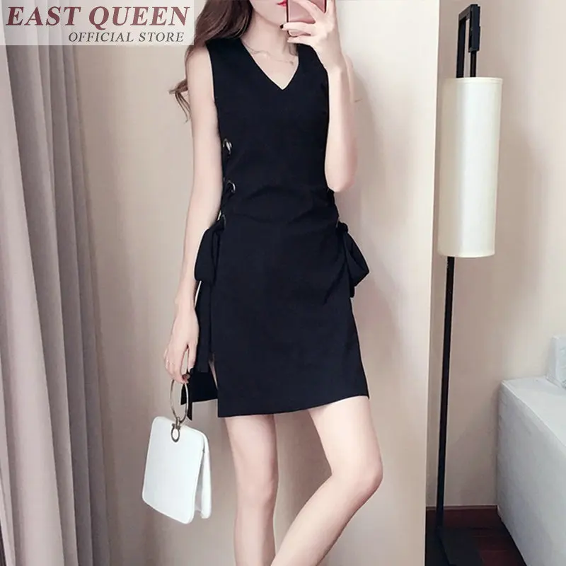 

Women summer clothing set sleeveless sexy deep v-neck pullover elastic waist shorts zip solid bodycon suits sets DD799 L