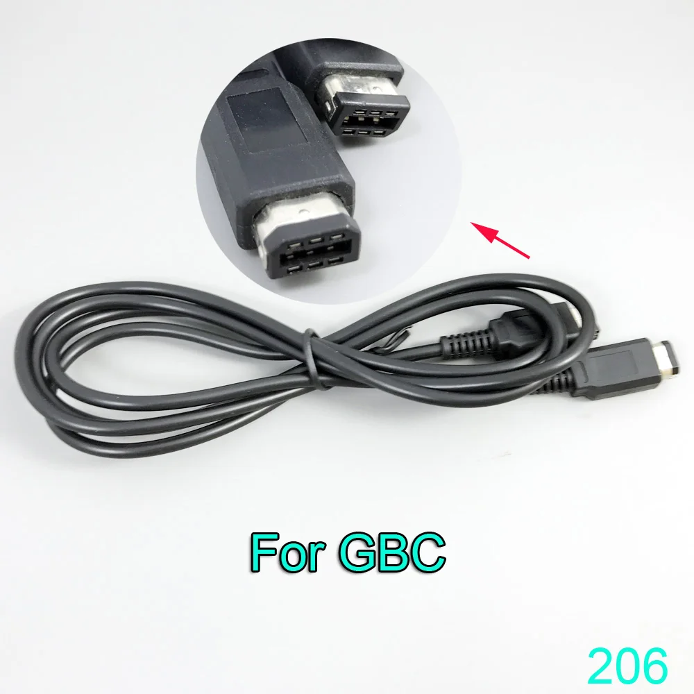 ChengHaoRan 50pcs 1.2M Black 2 Player for GBA GBASP Link Cable Cord For Nintendo GameBoy Advance SP GBC