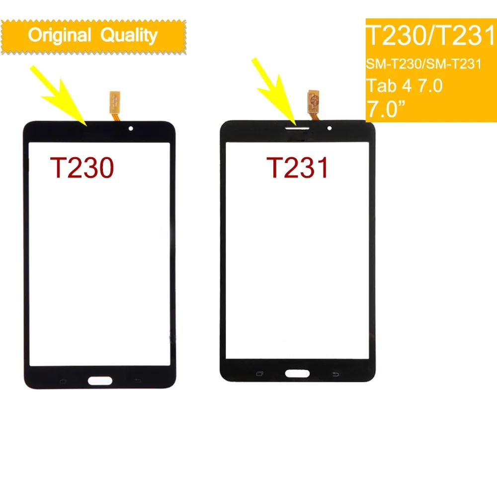 10pcs/lot Touchscreen For Samsung Galaxy Tab 4 7.0 SM-T230 T230 SM-T231 T231 Touch Screen Digitizer Glass Touch Panel