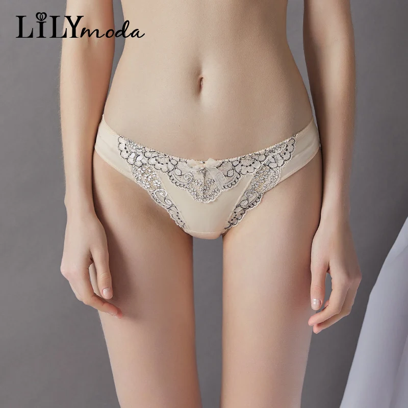 Women Unltrathin Underwear Panties Luxury Floral Lace Briefs For Ladies Soft Female Sexy Lingerie Breathable Fabric High Quality