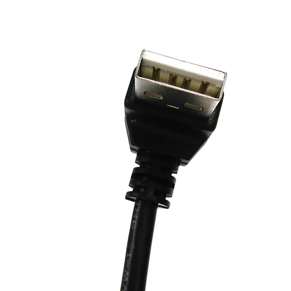 L forma cabo de extensão USB curto, extensor USB, plugue angular, 10cm, USB 2.0