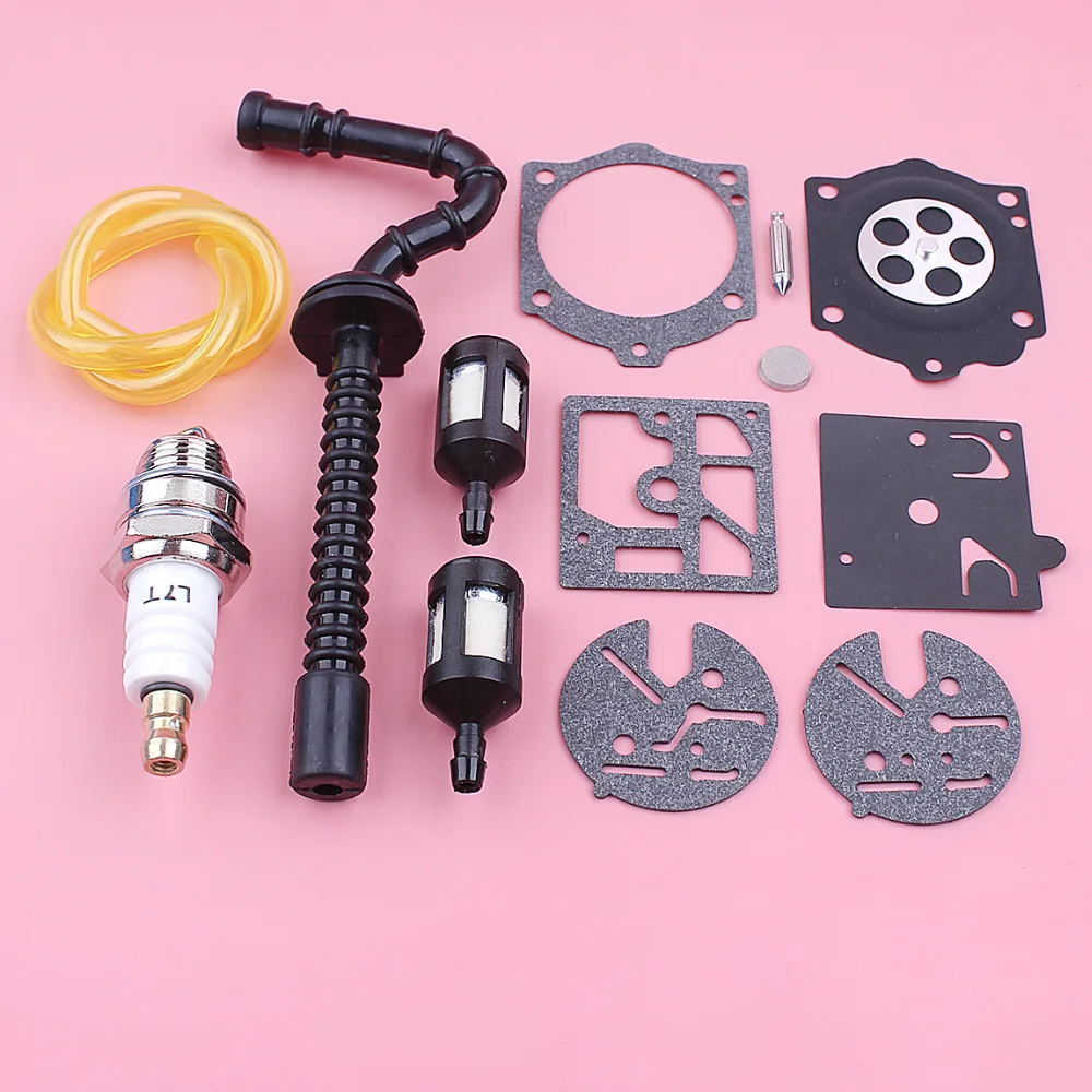 Filtro del carburante Tubo Flessibile Linea Per Stihl 015 015AV 015L Spark Spina di Riparazione del Carburatore A Membrana Kit Motosega Sostituire Pezzo di Ricambio