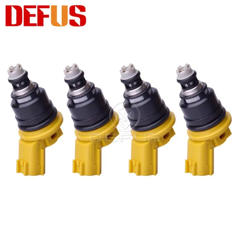 

DEFUS 4 PCS Flow Matched 555cc Nismo Side Feed Fuel Injector 16600-RR543 For 300ZX Z32 RB25DET VG30DETT SR20DET KA24 Yellow New