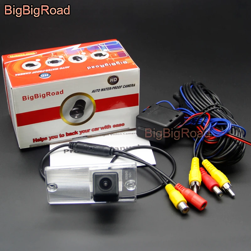 BigBigRoad سيارة الرؤية الخلفية وقوف السيارات كاميرا CCD لكيا سبورتاج KM 2004-2010 / Naza Sorento MK1 2003-2008 للرؤية الليلية مقاوم للماء #2