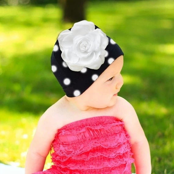 2020 Spring Baby Hats Newborn Caps Big Flower Girls Beanies All for kids clothes and accessories Newborn Beanies Cap Bonnet