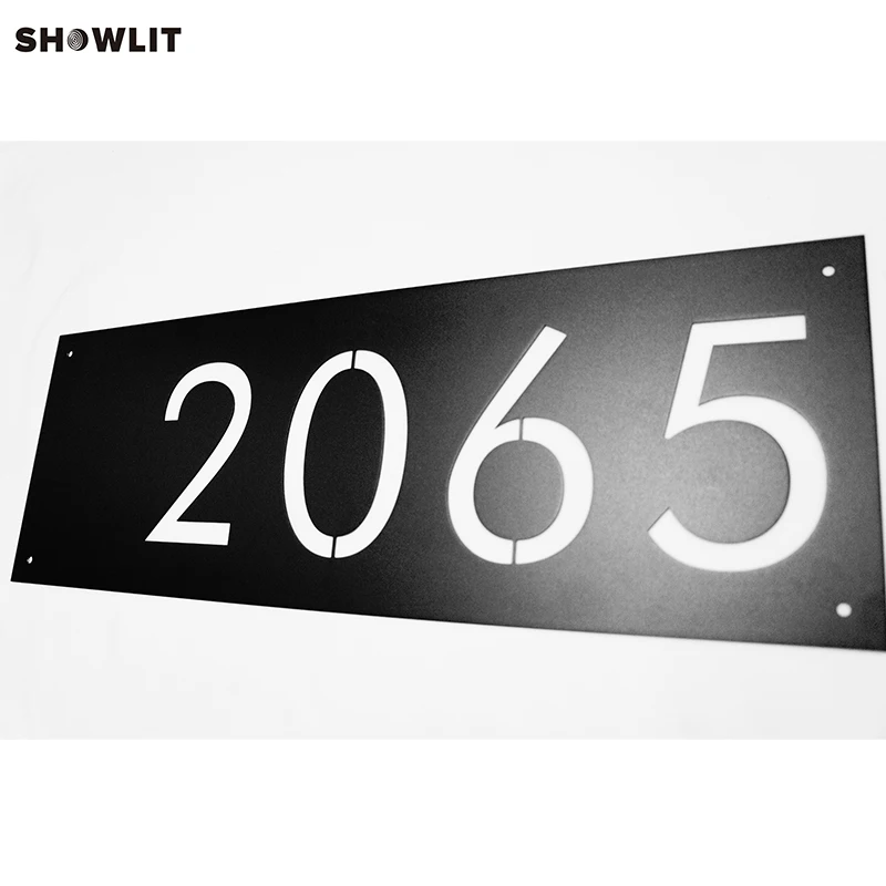 

External Letter Signs House Number Plates Sign In Black Color