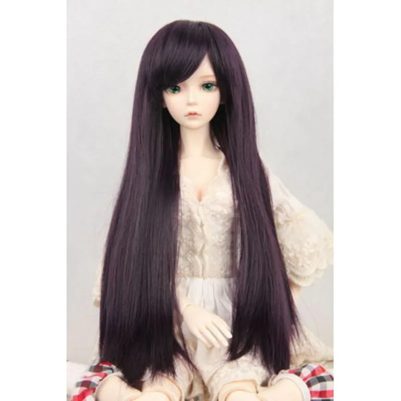 

BJD Long Wig Purple For 1/6 1/3 24" 1/4 17" Tall SD MSD DK DZ AOD DD YOSD VOLKS Doll FREE SHIPPING