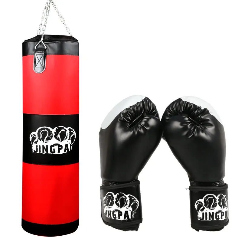 Training Fitness Mma Vechter Muay Thai Boksen Tas Haak Opknoping Sport Zand Punch Ponsen Saco Boxeo Zandzak En Een Handschoenen een Set