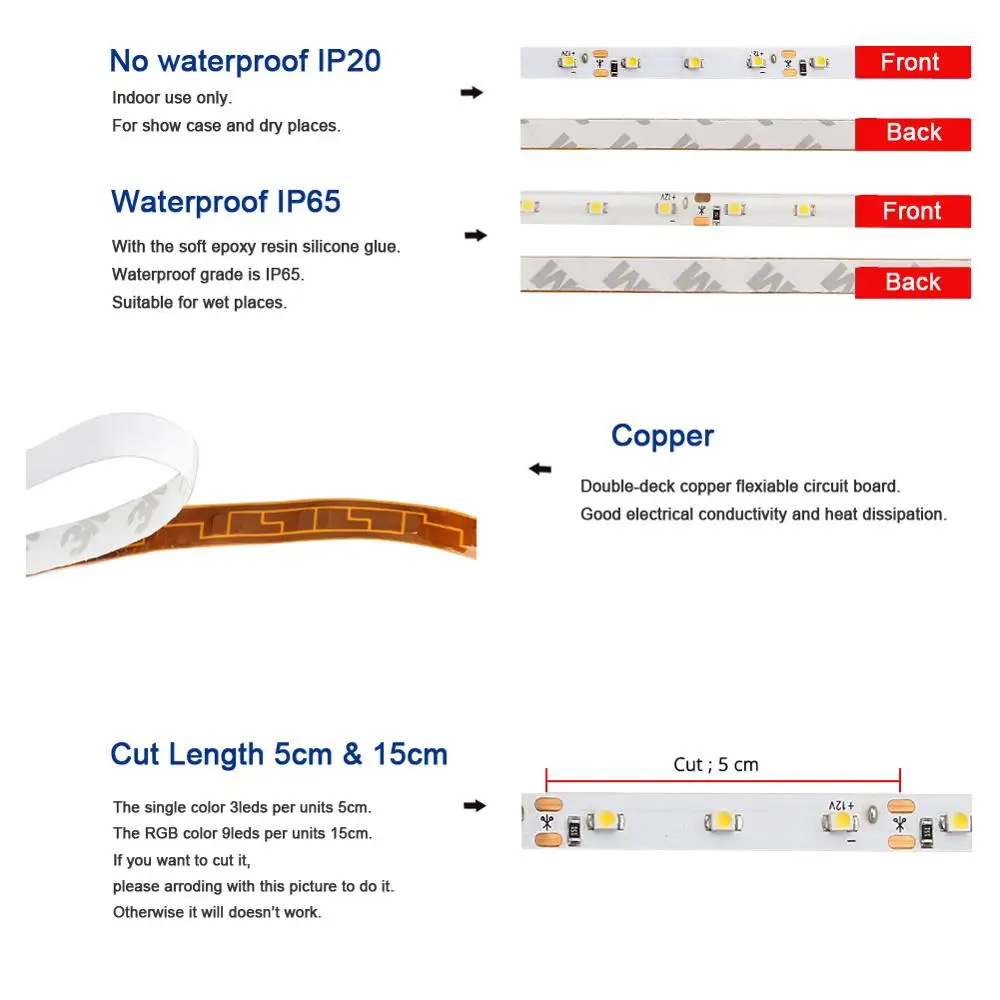 Taśma LED 12V 10m 300LED 3528 SMD wodoodporna z krzemu pokrywy wilgoć odporny na kurz biały ciepły biały niebieski zielony czerwony żółty