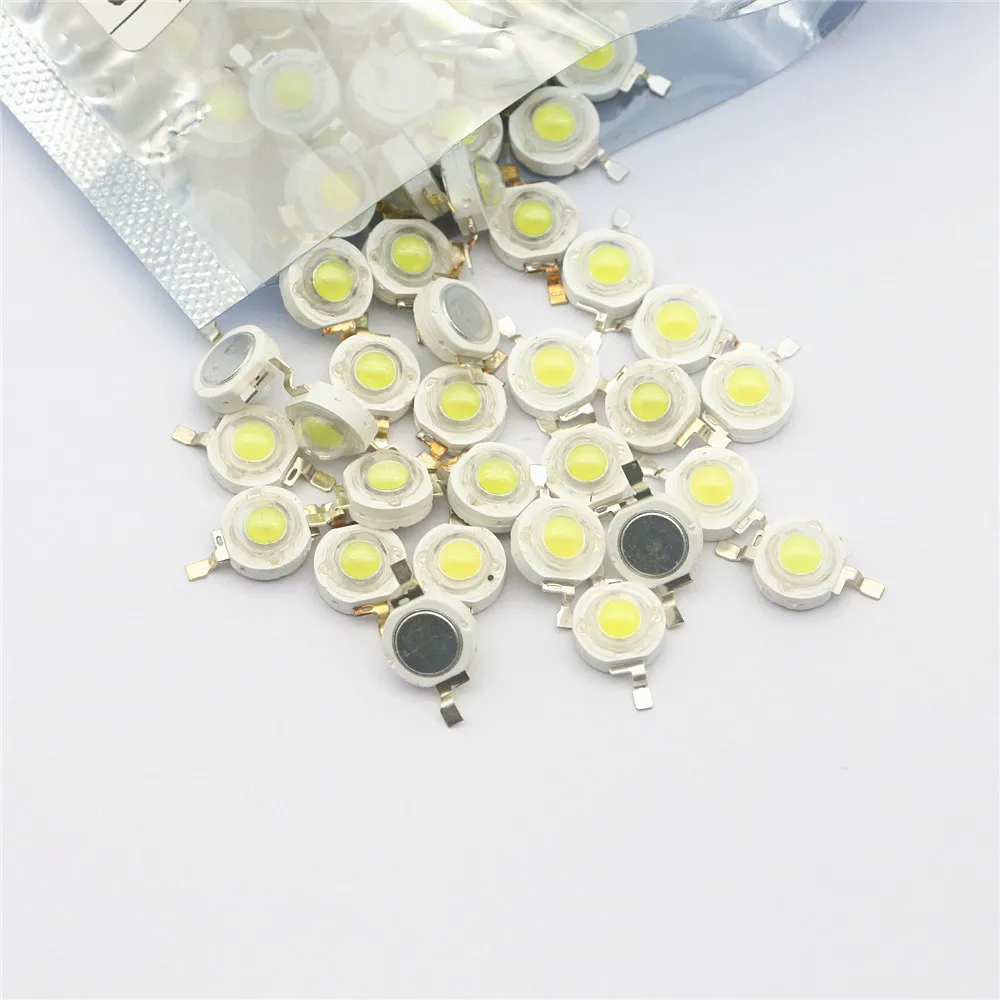 10pcs 100Pcs 1000pcs 1 W 3 W High Power LED Light Beams 3.2V-3.6V SMD Chip LED Diodes White/Warm White/Red/Green/Blue Lamp Beads