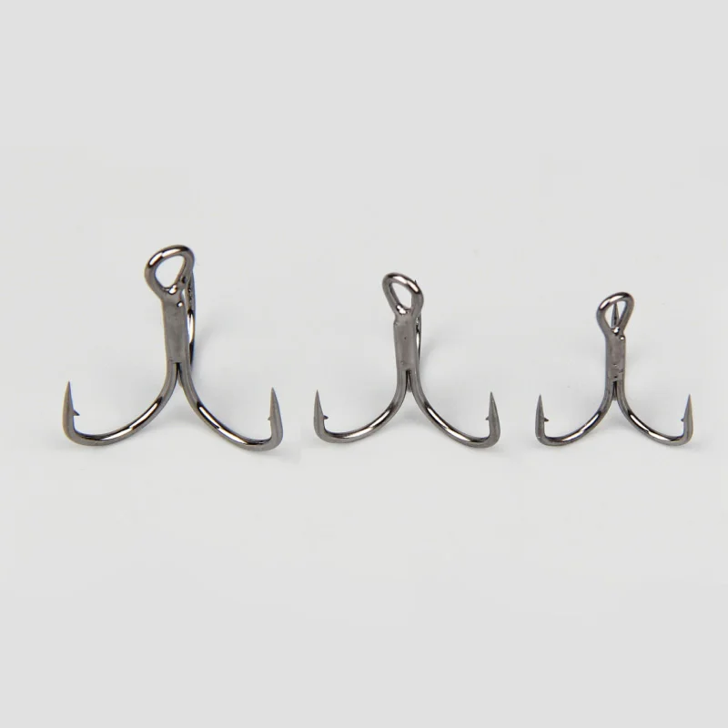 OWNER Treble Hooks ST-36 Barbed Fishing Hook 4# 6# 8# Super Sharp Solid Three Anchor Hooks Fishhook Pesca Fishing Tackle