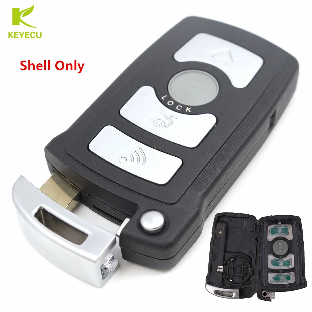 

KEYECU Replacement Smart Remote Key Keyless Entry Shell Case Fob 4 Button for BMW 7 Series 745 750 745i 745Li 750i 750Li 760i