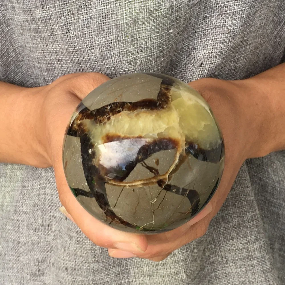 natural dragon septarian sphere quartz crystal ball rieki healing