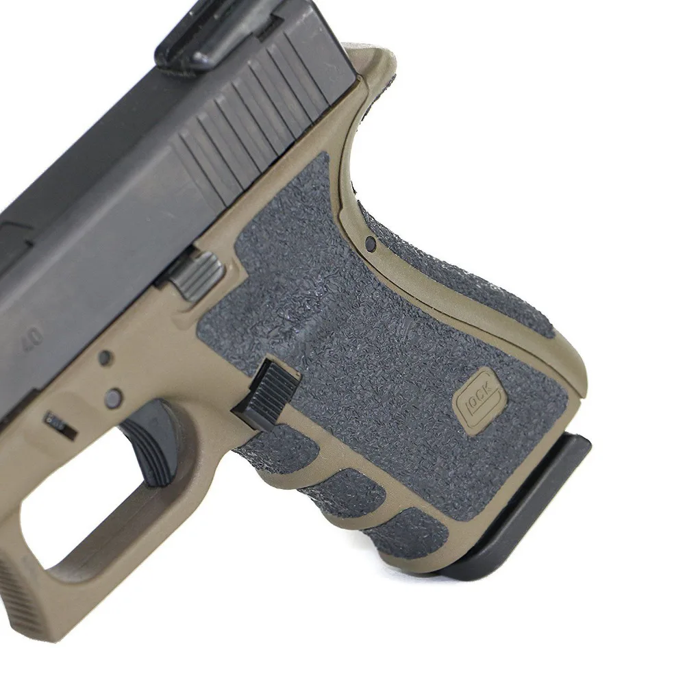 Non-slip Rubber Texture Grip Wrap Tape Glove  for Glock 19 23 25 32  38 holster fit for 9mm pistol gun magazine accessories image 5
