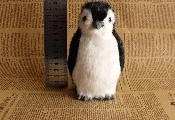 

simulation penguin 14x8cm model toy ,polyethylene resin handicraft, home decoration gift a2504