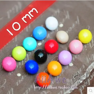 

50pcs/lot 10mm colorful mushroom round shank jeans plastic buttons children clothes sweater diy accessories 14 colors776