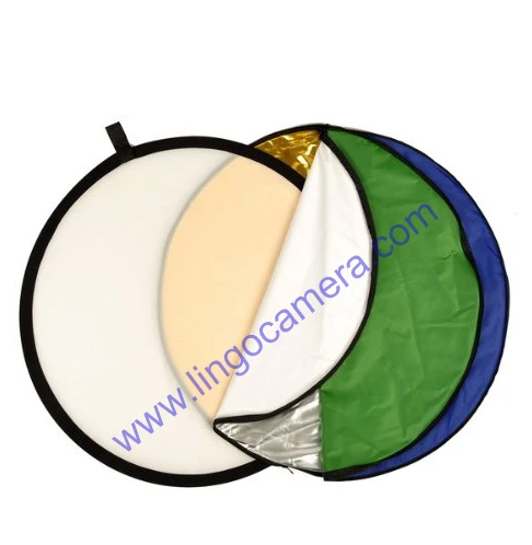 Reflector de luz plegable 7 en 1, 24 "/ 60cm, colorido, portátil, para estudio de fotografía, Disco Multi fotográfico