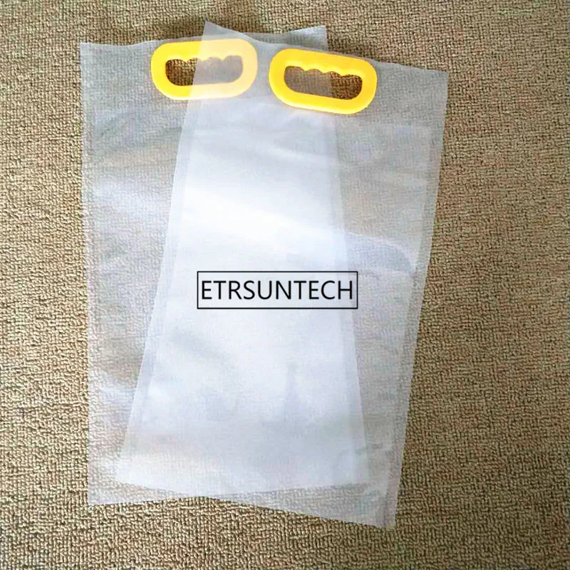 100pcs 5kg Transparent plastic nylon rice grain packaging bags food grade vacuum bag large pouch kitchen storage