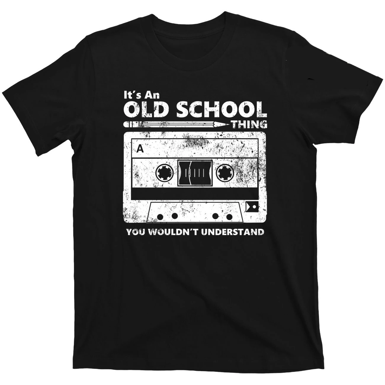 Tshirt Brand 2019 Male Homme Tshirt Cassette Tape Pencil Boombox Headphones Mixtape Old School Dj Deejay Funny T Shirts