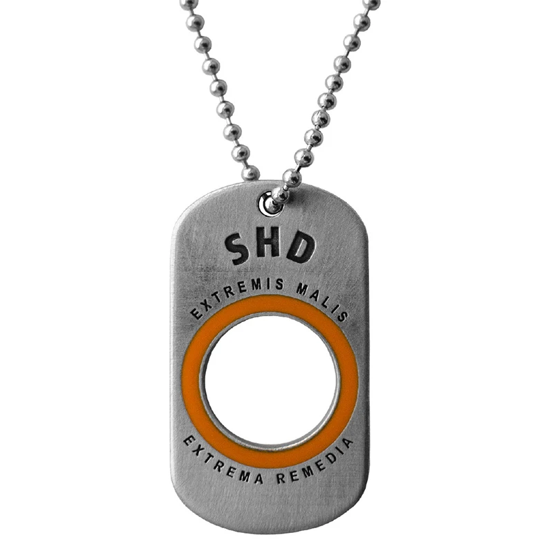 Tom Clancy's The Division Agent ID Necklace SHD Logo Zinc Alloy Pendant Dog Tag