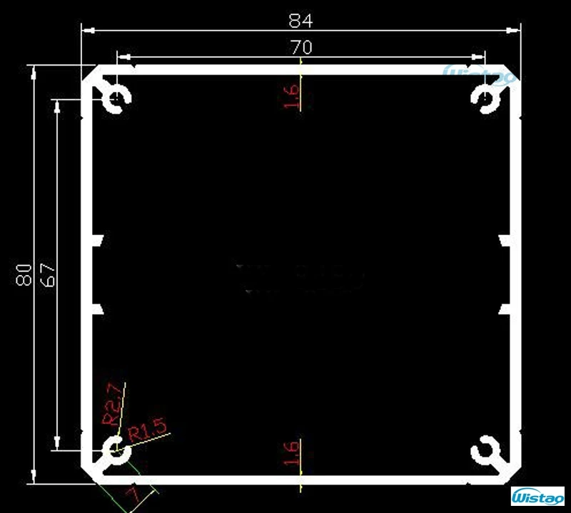 Coperchio del trasformatore 84 x80x93 coperchio del trasformatore di uscita in alluminio spazzolato intero 1pc per amplificatore del tubo HIFI Audio fai da te