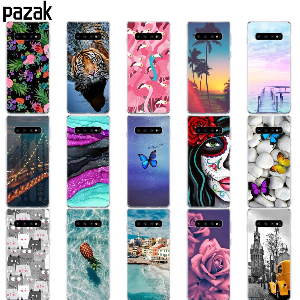 For Samsung Galaxy S10 Case S10Plus Silicone soft TPU Cover Phone S10 E Case On For Samsung S10 Plus G975F S 10 SM-G973F coque