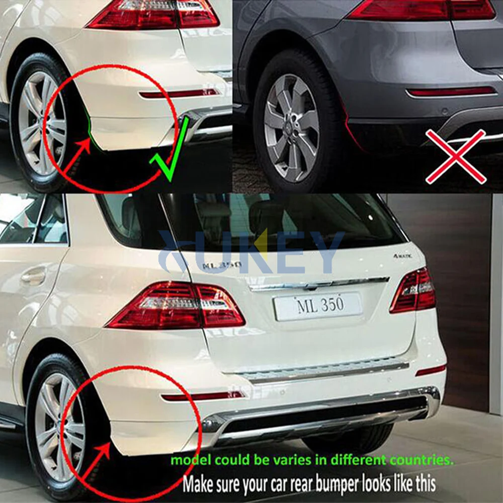 Accessories Mud Flaps For Benz M Class ML W166 2012-2015 ML300 ML350 ML500 W/Running Board Mudflaps Splash Guards 2013 2014