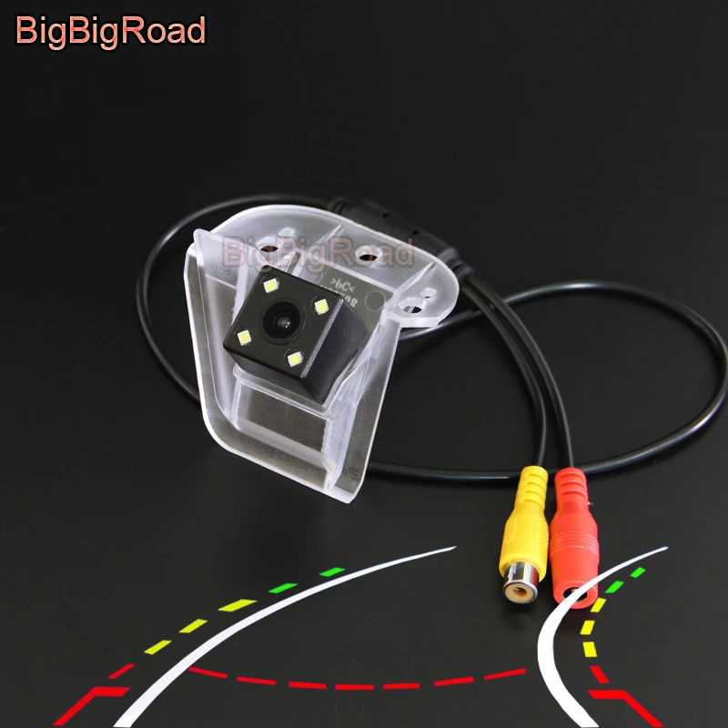 BigBigRoad Car Intelligent Dynamic Trajectory Tracks Rear View CCD Camera For Honda Elysion 2012 2013 2014 2015 Night Vision