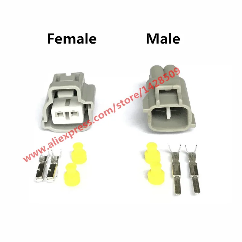 1 Set 2 Pin Automotive Fog Lamp Plug Harness Sumitomo Connector With Terminals And Rubber Seals