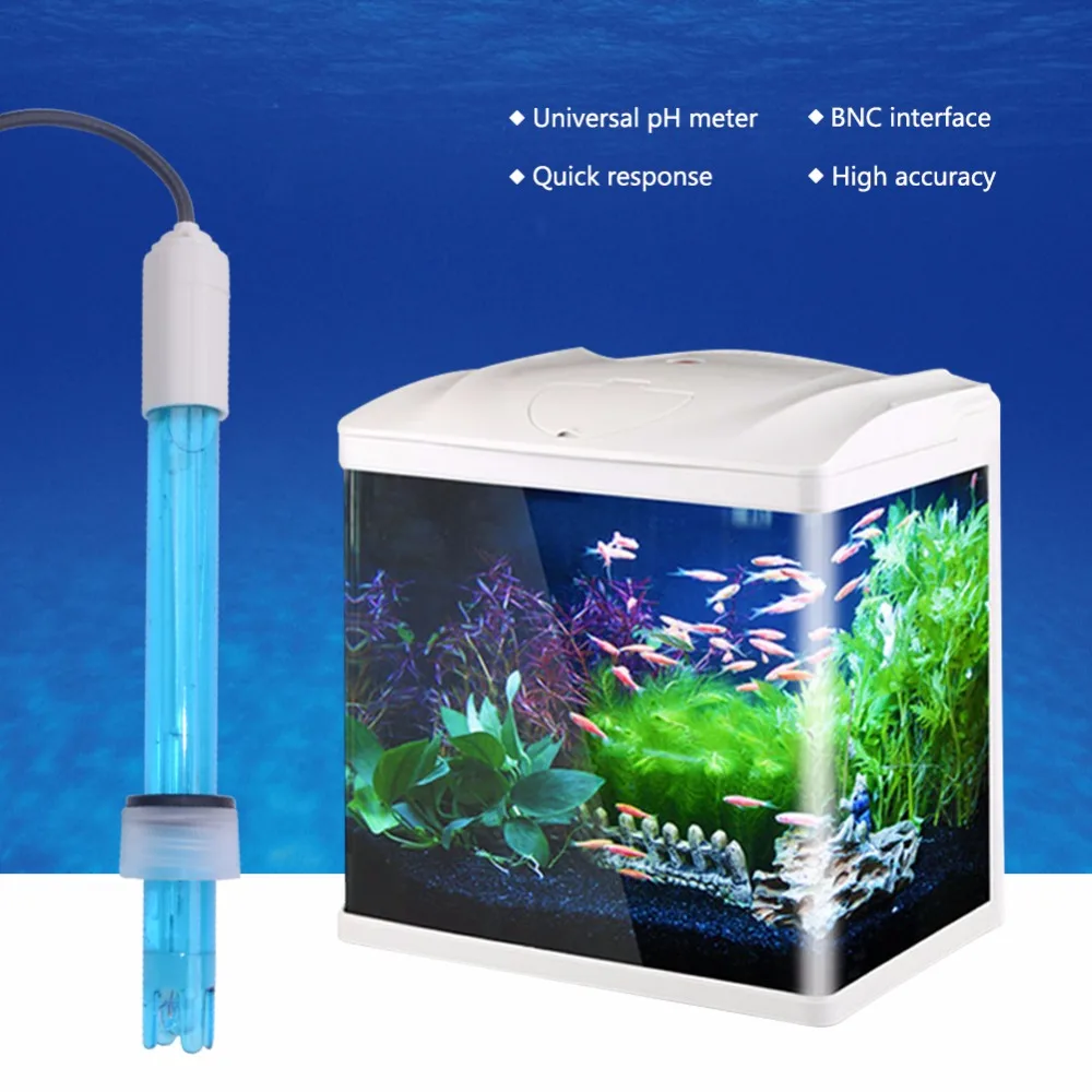 yieryi Hot PH Electrode Probe BNC Connector For Aquarium PH Controller Meter Sensor Gib With Calibration Liquid