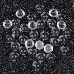 100pcs/lot 8mm Round Hemispherical Clear Glass Dome Cabochons Magnifying Cabochon Accessories Jewelry