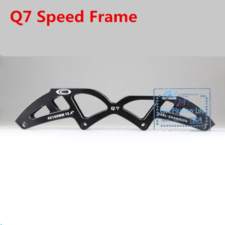 

Q7 Professional Inline Speed Skating Frame, 4 Wheels PS ICON Shape Style Speeding Racing Skates Patins Frame