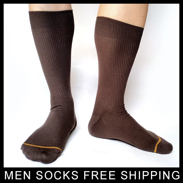 PEAJOA Brand New Style Men Dress Suit Socks Golden Line Toe Sexy Cotton Gentlemen High Quality Elastic Male Socks