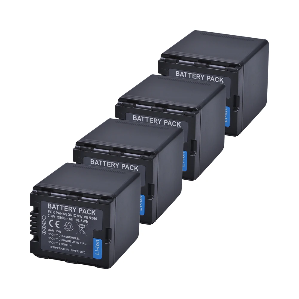 Imagem -02 - Tectra Pcs Vw-vbn260 Li-ion Battery Mais Usb Dual Channel Carregador para Panasonic Hc-x800 Hc-x900 Hc-x900m Hc-x910 Hc-x920 Hc-x920m