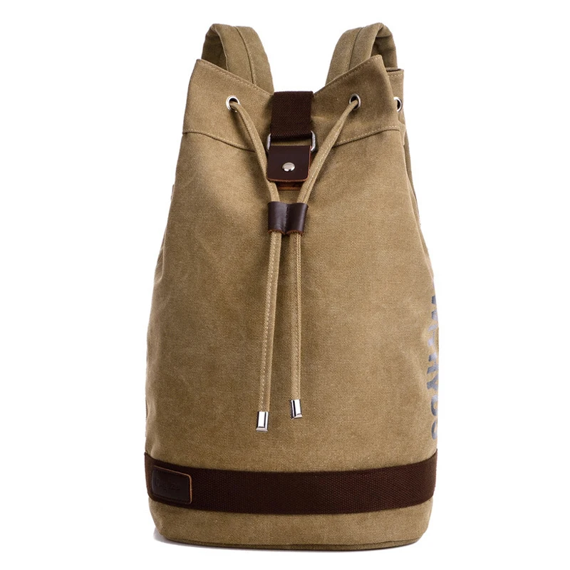 Sac à dos en toile multifonctionnel pour hommes, impression de lettres, sacs initiés par Wstring de proximité, grand sac à dos de voyage de l\'armée,