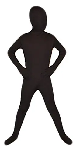 Roupa zentai para crianças engraçada dia das bruxas com frete grátis 2018 personalizado lycra preto completo body