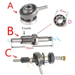 Toothed Shaft Clutch Drive for BOSCH 26 GBH2-26DE GBH2-26DRE GBH2-24 GBH2-26DFR GBH2600 GBH2-26DBR GBH2-24D GBH2-24DFR GBH2-26