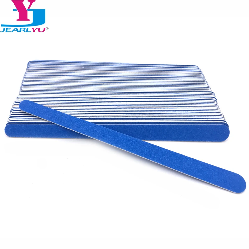 

100 pcs/lot Limes A Ongle Professionnelles Wooden Nail Files 180/240 Grit Blue Sandpaper Nails Buffer Kit Unhas Gel Polish Tools