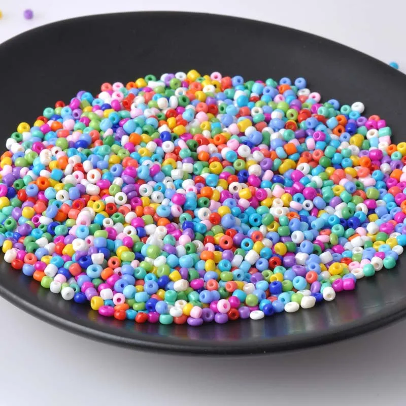 18 colors 3mm 500pcs Czech Glass Seed Solid Spacer beads For jewelry making DIY BLSS03X
