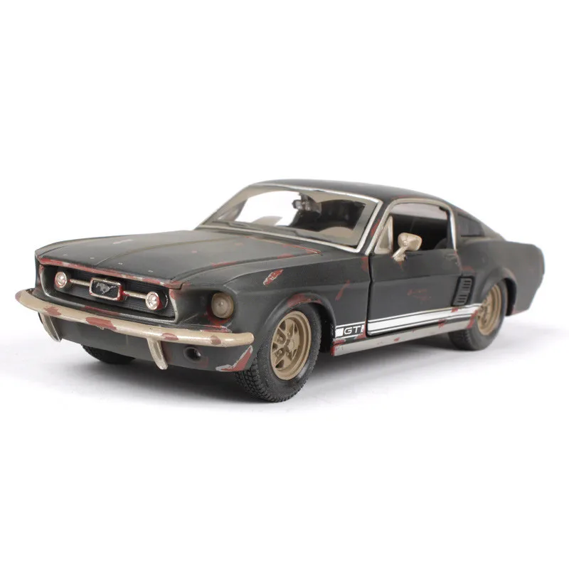 

Hot classic 1:24 old Ford Mustang GT zinc alloy model car,collection and gift metal simulation retro model,free shipping