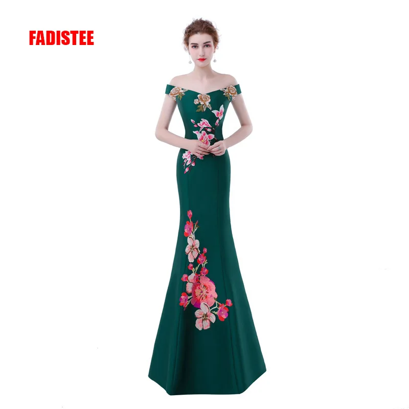 

FADISTEE New arrival Gorgeous style dress evening dresses Vestido de Festa mermaid long gown prom lace-up appliques dress