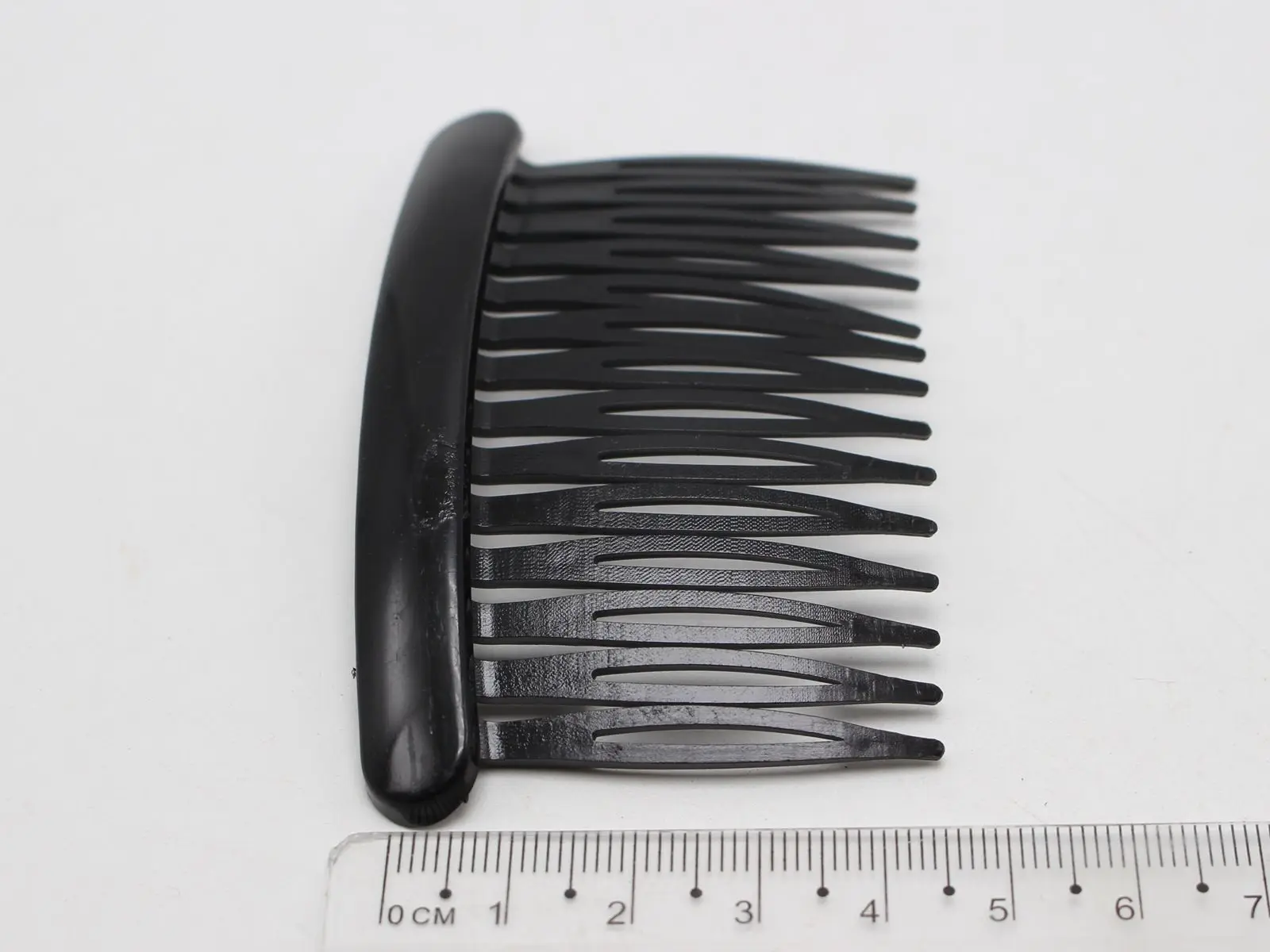 12 Black Plastic Hair Clips Side Combs Pin Barrettes 80X50mm for Ladies Craft