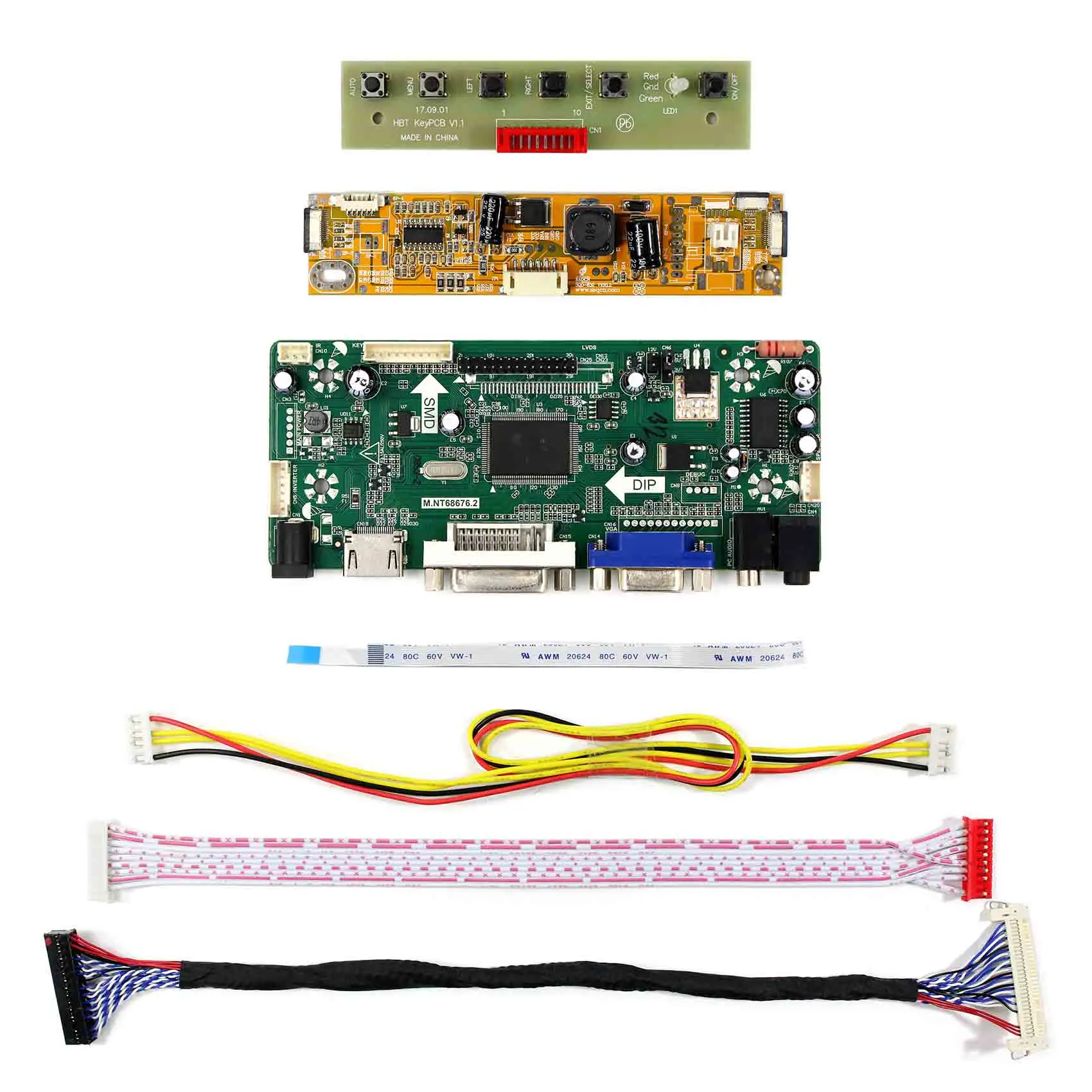 Hd miのためのvga dvi lcdディスプレイボード1680 × 1050 LM220WE5-TLA1 22インチ液晶画面