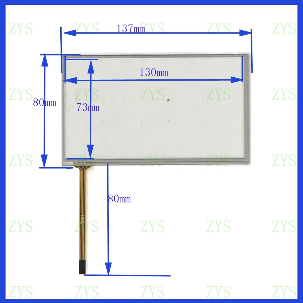 

ZhiYuSun NEW 6inch 137mm*80mm touch screen panel Sensor glass Compabible for GPS CAR 137*80